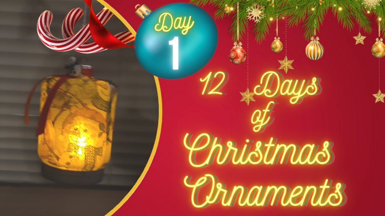 Day 1 of the "12 Days of Christmas Ornaments Challenge" Snowman