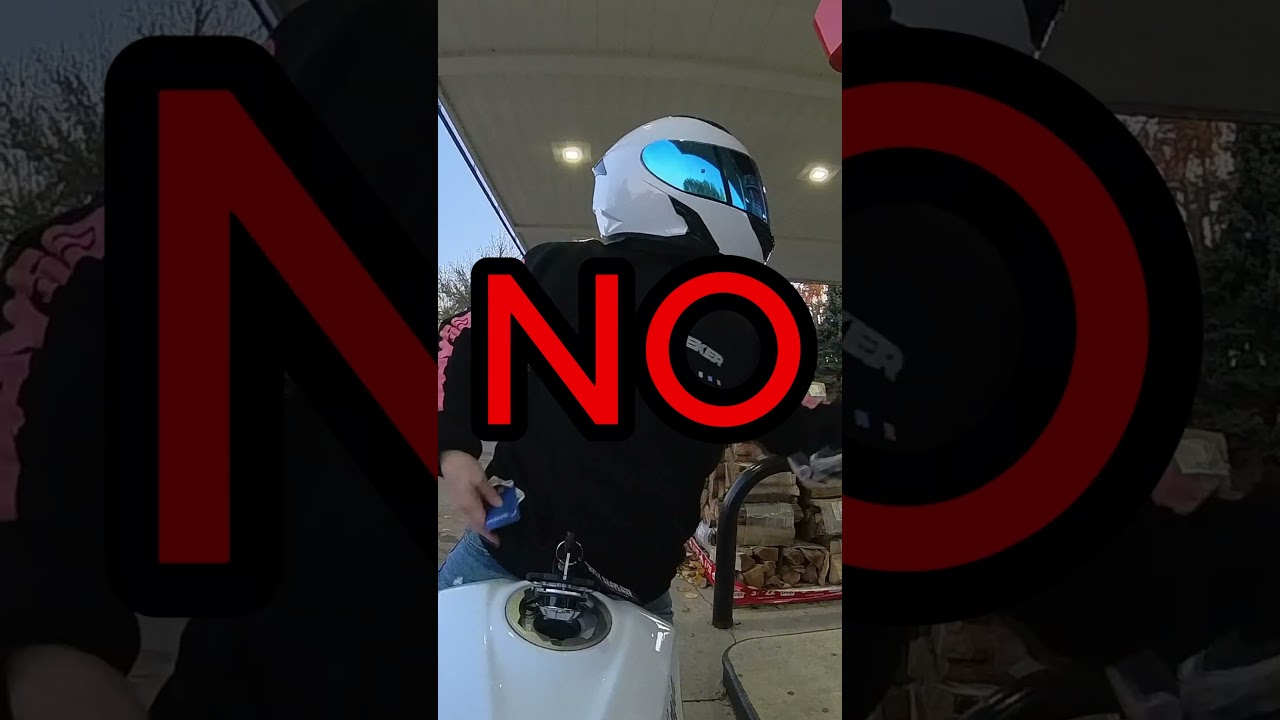 gas station struggles...🏍️🥲 