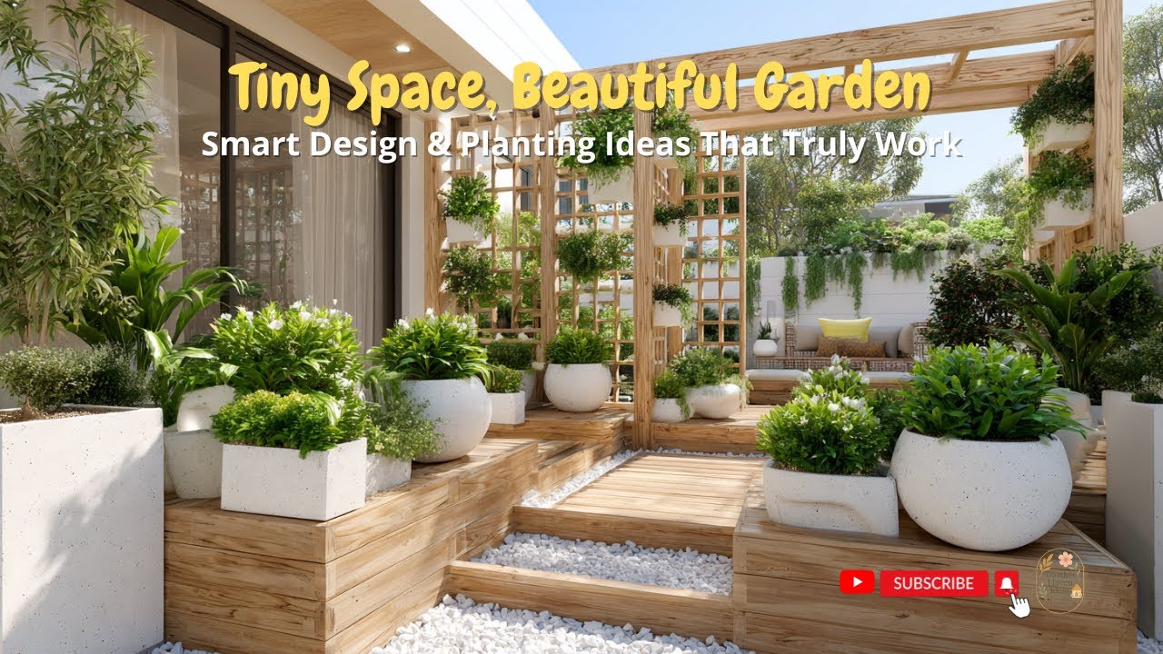Tiny Space, Beautiful Garden 🌿✨ | Smart Design & Planting Ideas That Truly Work