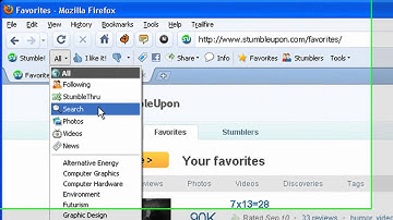 StumbleUpon Search with Firefox Toolbar