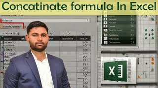 CONCATENATE Function in Excel | Concatenate Formula Tutorial For Beginners | Hindi
