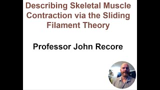 Sliding Filament Theory of Muscle Contraction by Professor John Recore