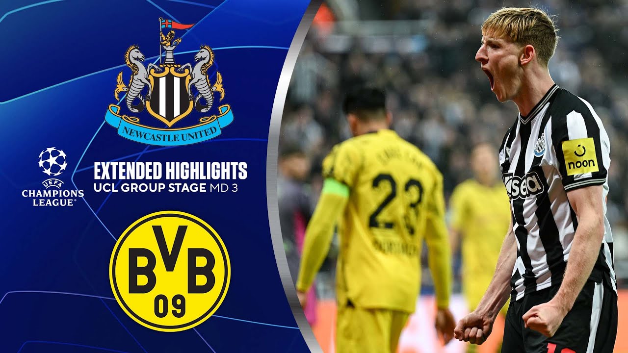 Newcastle v Borussia Dortmund: Champions League  live