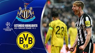 Newcastle vs. Borussia Dortmund: Extended Highlights | UCL Group Stage MD 3 | CBS Sports Golazo