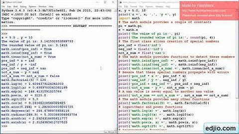 Python Programming Basic Math Functions in Python