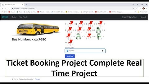Ticket Booking Project in ASP.NET CORE | Real time Scratched based .NET project
