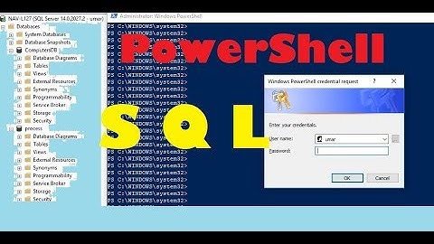 SQL Database Queries using Powershell