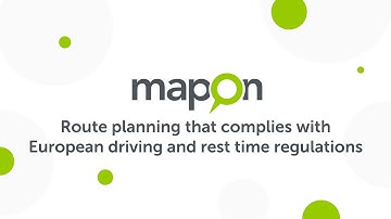 Route planning that complies with European driving and rest time regulations