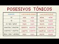 Aprender español: Los posesivos tónicos (nivel intermedio)