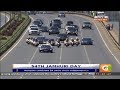 President Kenyatta's convoy enroute to Kasarani for the 54th Jamhuri celebrations