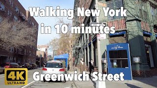 【4K】Walking New York #163 | Greenwich Street | From Morton St to Gansevoort St | Manhattan