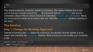 Solving The Setheader Typeerror In Jest A Mocking Guide For Unit Testing