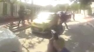 Watch dramatic shootout with suspects from cop's perspective