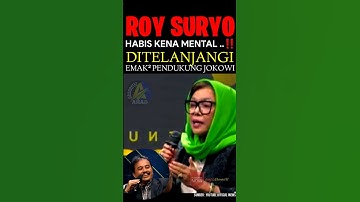 ROY SURYO HABIS KENA MENTAL..‼️DITELANJANGI EMAK-EMAK..⁉️#trending #roysuryo #tifa #ijazahjokowi