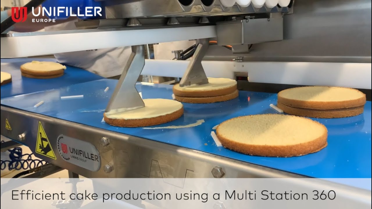 The Unifiller Europe CakeLine 2023 is more efficient than ever to produce round & rectangular cakes
