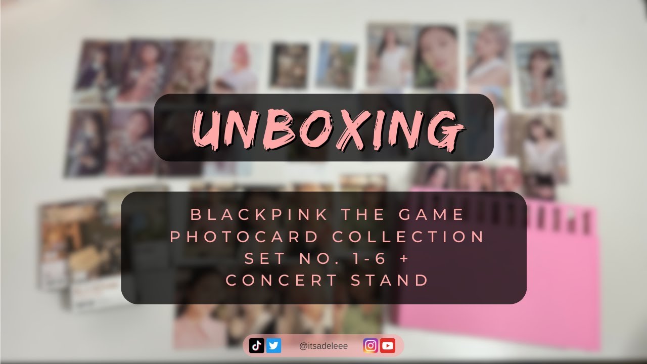 UNBOXING: ‪@BLACKPINK‬ THE GAME PHOTOCARD COLLECTION No.1~6 (SET