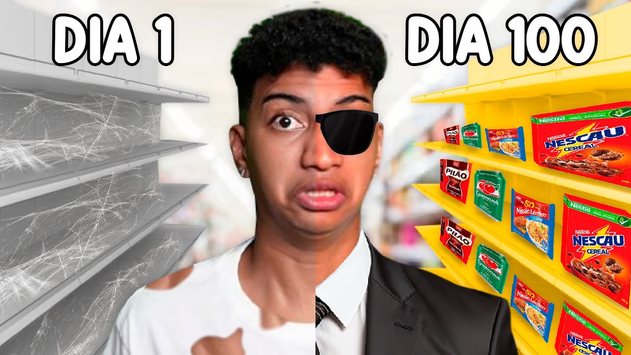 Passei 100 dias Cuidando de um SUPERMERCADO
