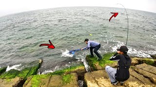 I Have NEVER Seen Anyone CATCH This! Jetty Fishing!