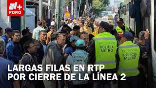 Cierre de estaciones en la Línea 2 del Metro: Largas filas en ruta de RTP - Expreso de la Mañana