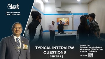 Typical Interview Questions | Group Captain Rajesh Pandey | Live Session | Train4ssb