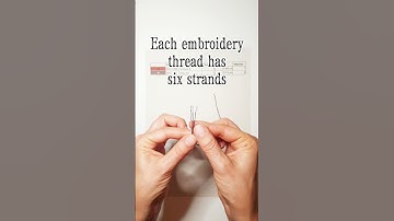 What are embroidery strands?