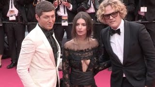 Emily Ratajkowski flaunts her assets on the red carpet for the Premiere of Nelyubov in Cannes