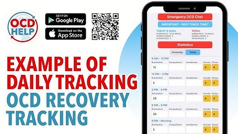 Example Of Daily OCD Recovery Tracking