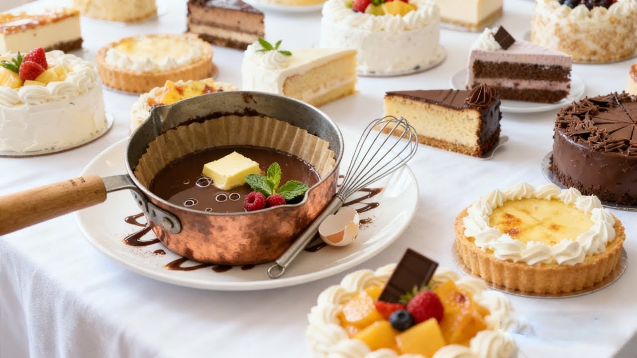 Satisfying Relaxing Video_Chocolate Tart Recipe_Asmr_Tiktok