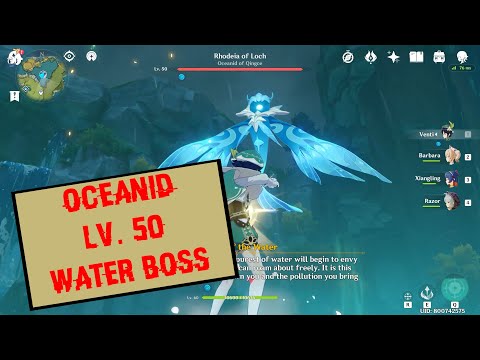 Genshin Impact - Water Boss OCEANID SOLO quick guide