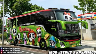 RESTU PANDA || MOD JETBUS 5 KP PROJECTS x NEMOG || Mod Bussid Terbaru V4.5.1 screenshot 3