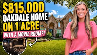 $815,000 Oakdale Home on 1  Acre With a Movie Room 👀
