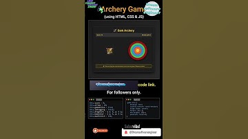 ARCHERY GAME 🎯 #coding #python #codeflow #shortsfeed #fullstackwebdeveloper #tiktok#yt  #shorts