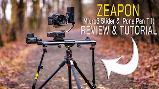 New Zeapon Micro3 Slider &amp; Pons PT Review - Amazing Cinematic Video Machine