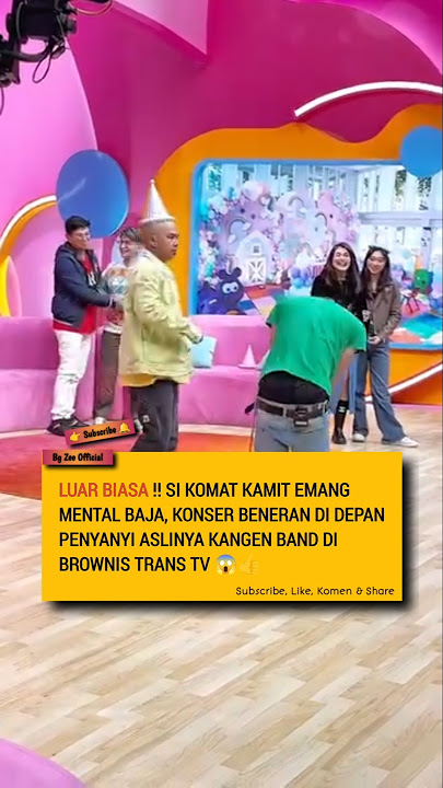 Aksi Si Komat Kamit Seleb Tik Toker Konser Di Depan Vokalis Kangen Band - Andika Mahesa #shortvideo
