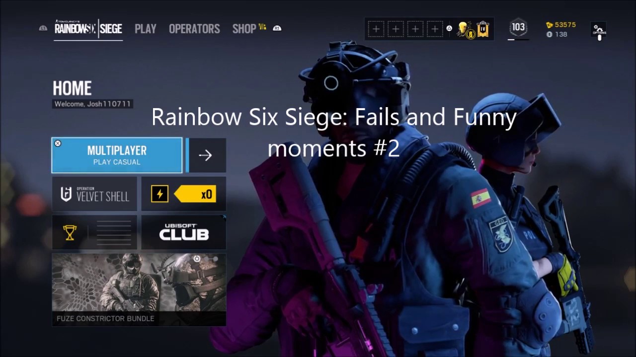 Rainbow Six Siege: Fails and Funny moments #2 - YouTube
