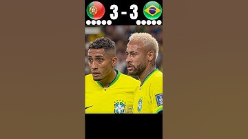 Portugal vs Brazil || PENALTY SHOOTOUT ||🤯🔥 IMAGINARY MATCH 2027 ||🥶 #football #shorts #cr7
