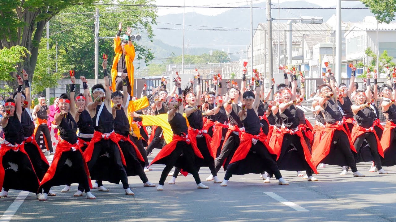 [4K] 笑゛　『体一貫』初披露　よさこいinおいでん祭り 2019 豊川おいでん祭り ケヤキ会場