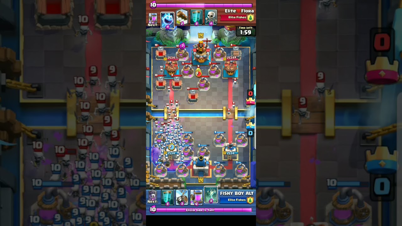 MOST SKELETONS IN CLASH ROYALE BEFORE IT CRASHES | INFINITE SKELETONS