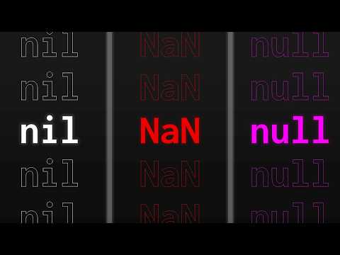nil, NaN, null