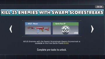 KILL 25 ENEMIES WITH SWARM SCORESTREAKS IN CODM - SWARM SCORESTREAKS COD MOBILE | CODM