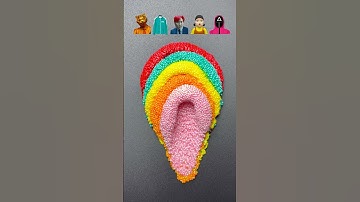Guess the mixed color of Squid game #satisfying #oddlysatisfying #colormixing #sharkzhan