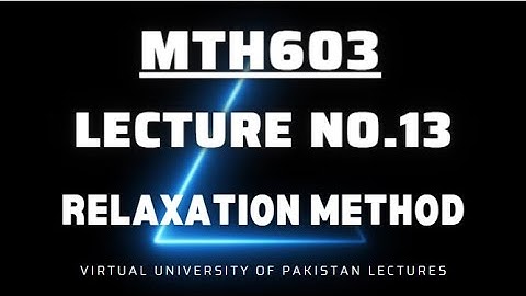 MTH603 Lecture No 13 best explained Short Lecture