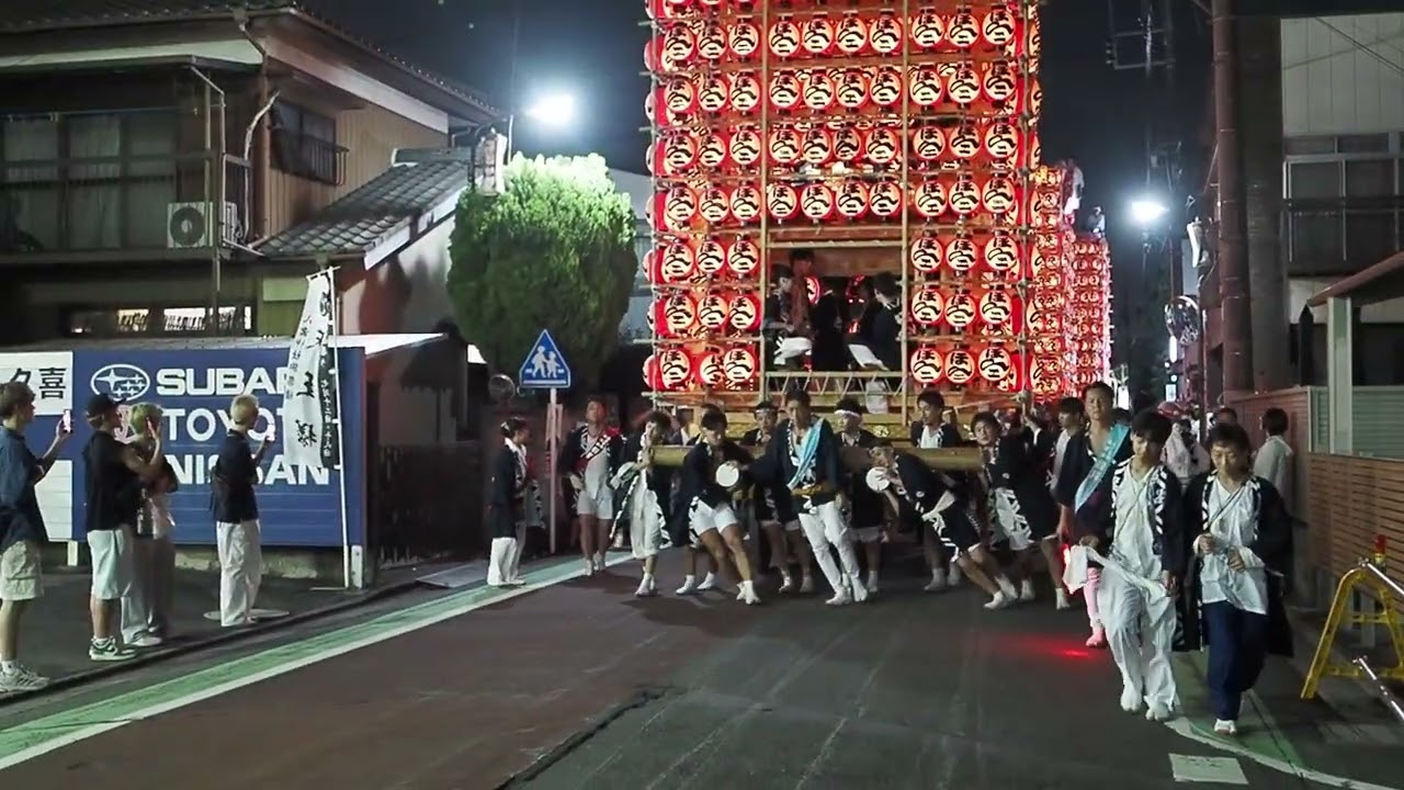 超特大　提灯　神社　祭り 久喜提灯祭り 八雲神社「天王様」 本壱の提灯山車 2026/07/18 c31