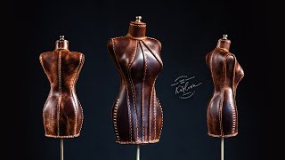 Mini Leather Dress Form Tutorial + Pattern