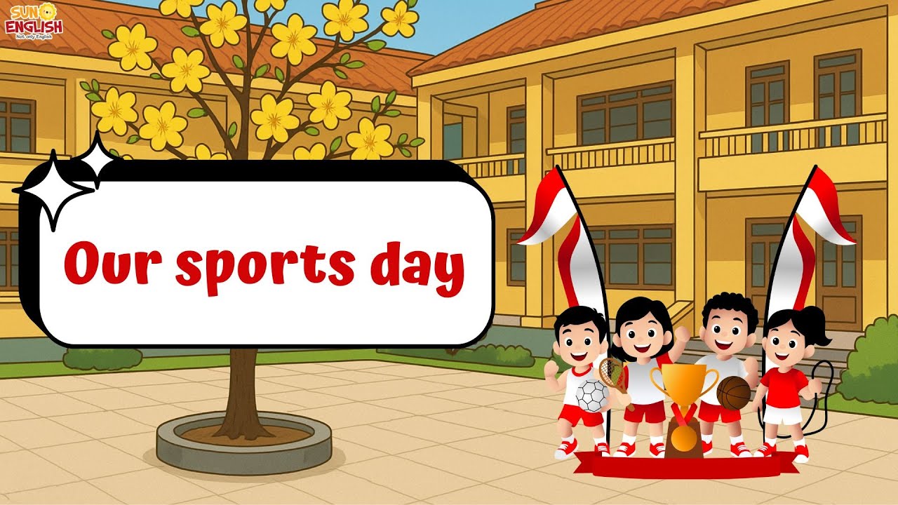 Our Sports Day | Fun English Story for Kids | Learn Months & School Activities