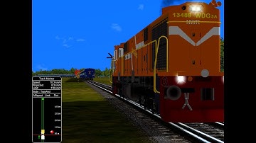 Loc0 Fail Rescue ||  Dadar Ajmer Express || Indina Railway In MSTS Open Rail