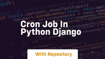 cron job in python django