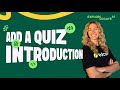 How to Add Context, Audio & Images in Edcafe AI Quiz Introductions