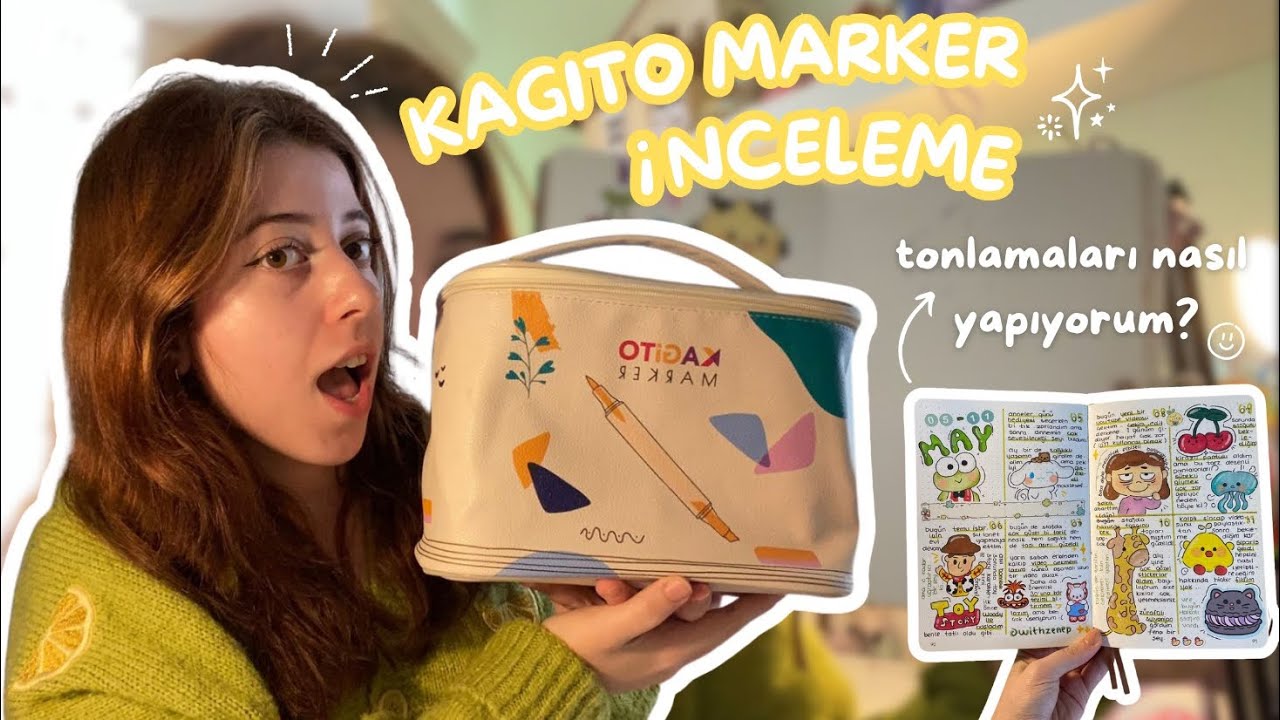 kagito marker seti inceleme | tonlamaları nasıl yapıyorum? - YouTube