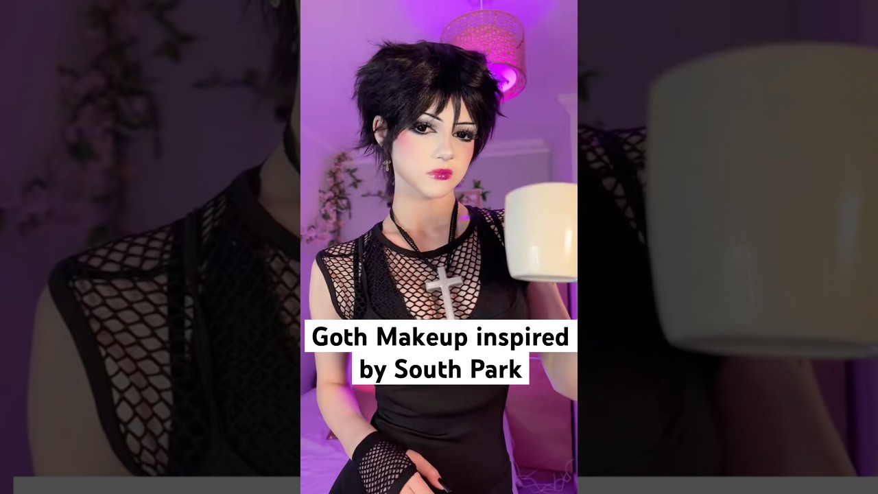 Goth Makeup Inspired by Henrietta from South Park! #gothic #goth #cosplay #makeup #southpark